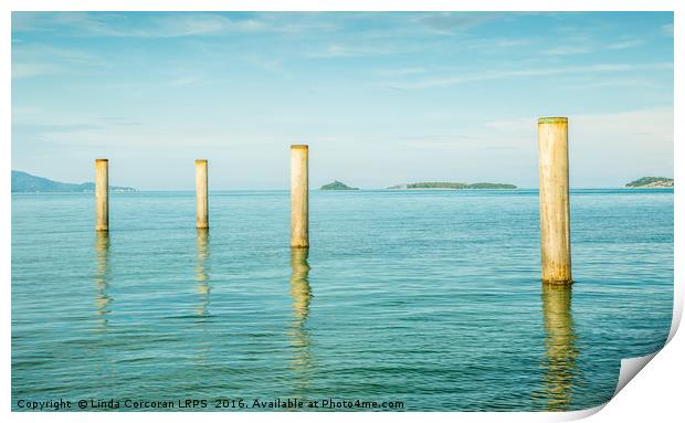 Koh Samui, Fisherman's Beach Print by Linda Corcoran LRPS CPAGB