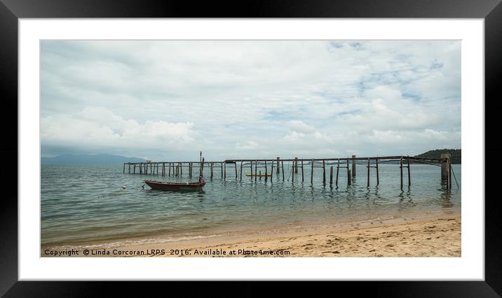 Koh Samui Beach Framed Mounted Print by Linda Corcoran LRPS CPAGB