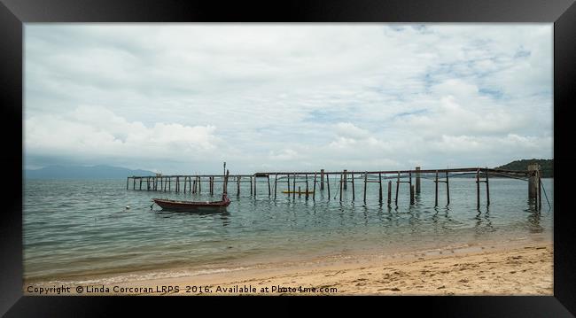 Koh Samui Beach Framed Print by Linda Corcoran LRPS CPAGB