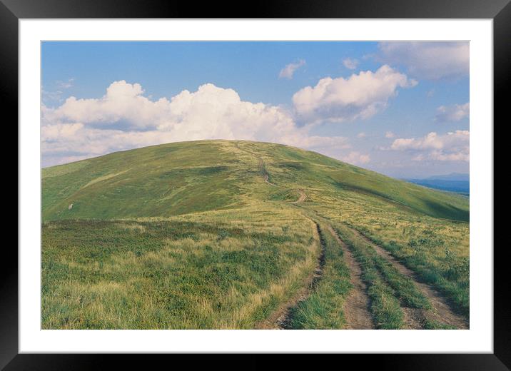 Road to the mountain Framed Mounted Print by Anton Popov