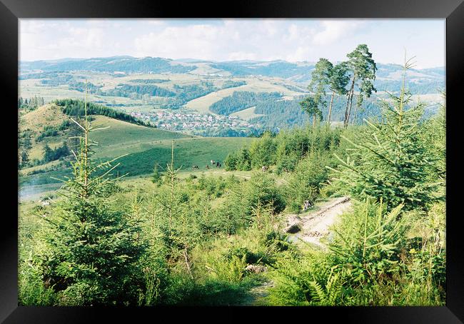 Carpathian landscape Framed Print by Anton Popov