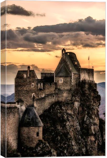 Aggstein castle in Wachau valley. Canvas Print by Sergey Fedoskin