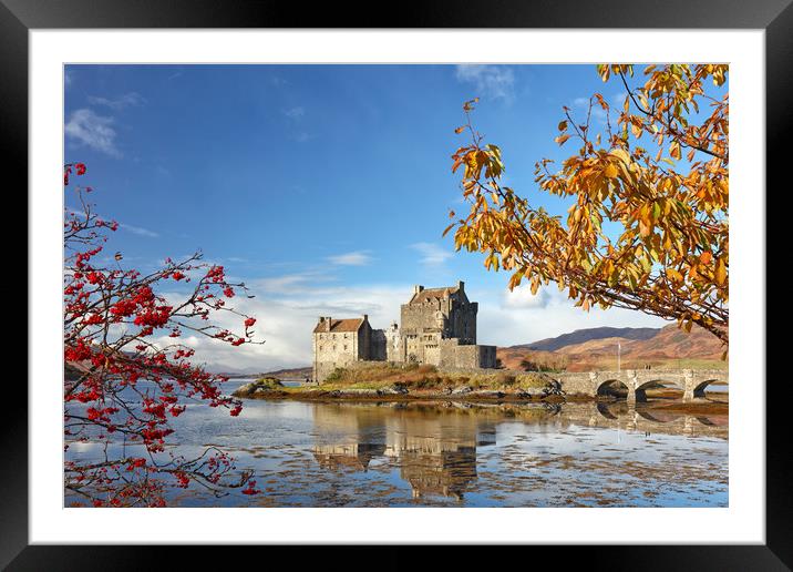Eilean Donan in Autumn Framed Mounted Print by Grant Glendinning