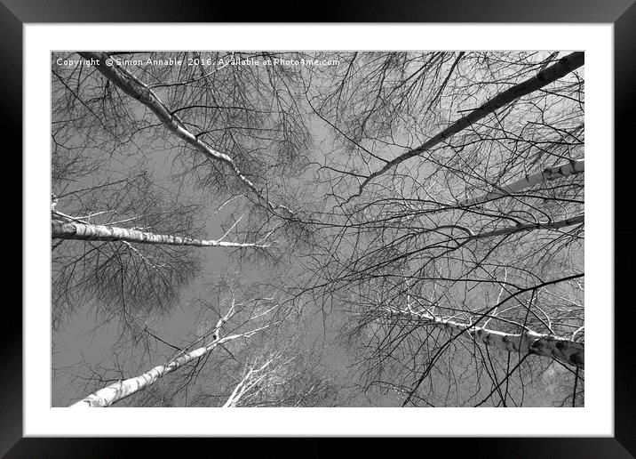 Reaching Up Framed Mounted Print by Simon Annable