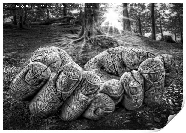Entrust in These Hands Print by Nigel Lee