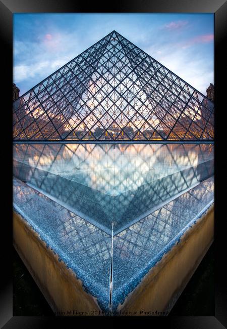 The Louvre, Paris Framed Print by Martin Williams