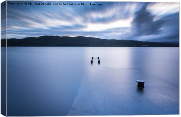 Lake District Jetty, Summer 2014 Canvas Print by Phil MacDonald
