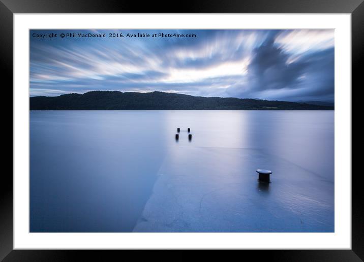 Lake District Jetty, Summer 2014 Framed Mounted Print by Phil MacDonald