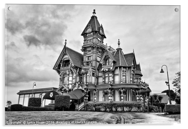 The Carson Mansion is one of the most notable exam Acrylic by Jamie Pham