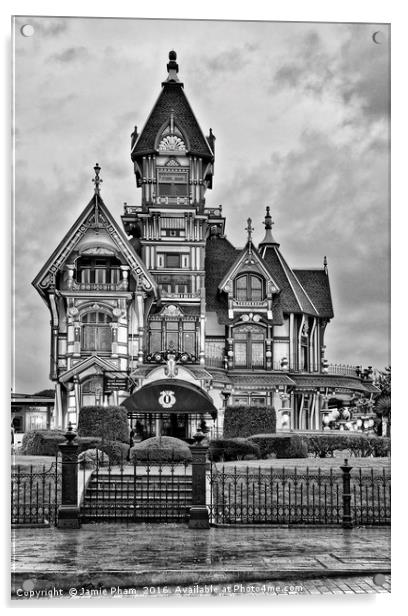 The Carson Mansion is one of the most notable exam Acrylic by Jamie Pham
