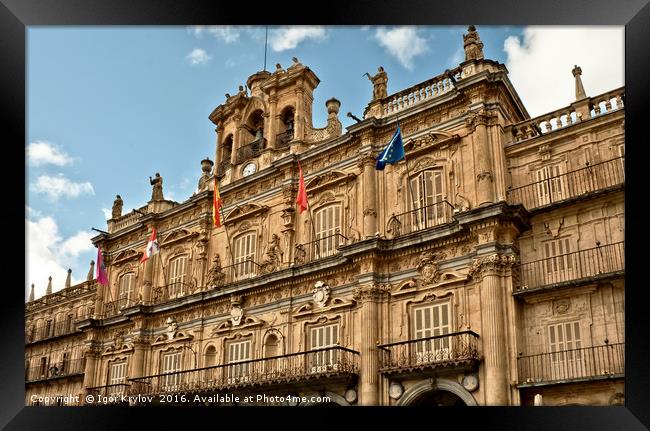 City Hall of Salamanca  Framed Print by Igor Krylov