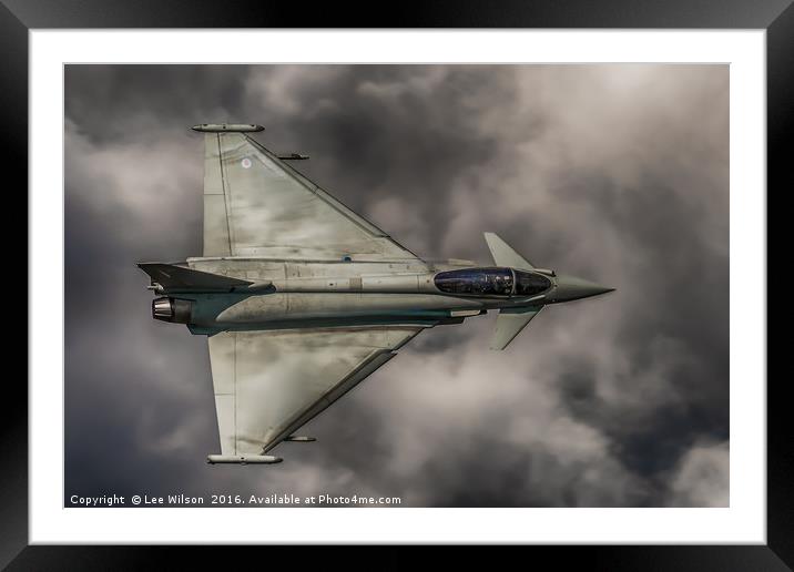 Typhoon Sky Framed Mounted Print by Lee Wilson