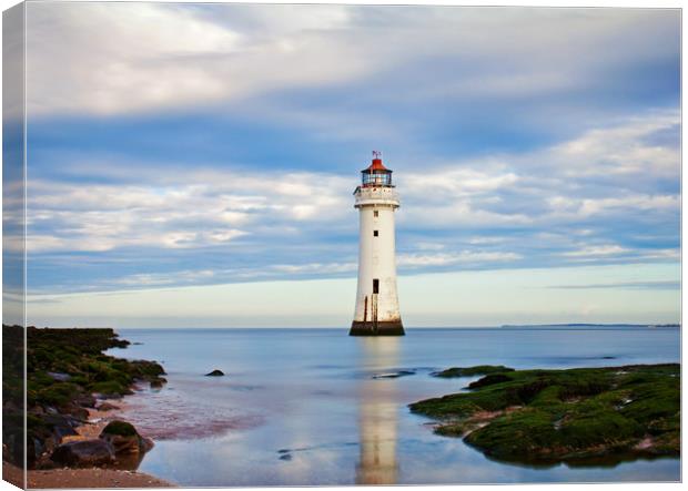Perch Rock Lighthouse Canvas Print by David McCulloch