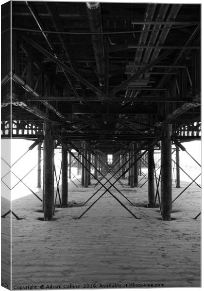 Under The Pier Canvas Print by Adrian Collins