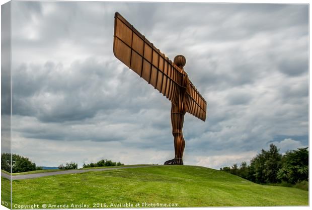 The Angel of The North Canvas Print by AMANDA AINSLEY