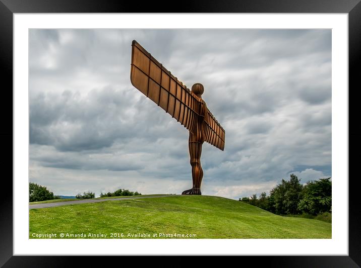 The Angel of The North Framed Mounted Print by AMANDA AINSLEY