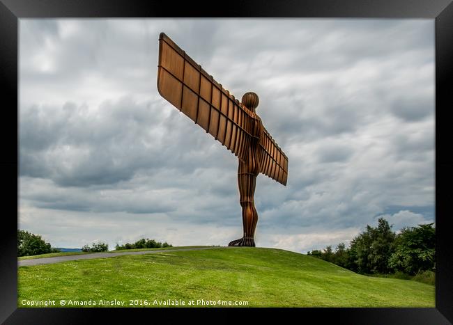The Angel of The North Framed Print by AMANDA AINSLEY