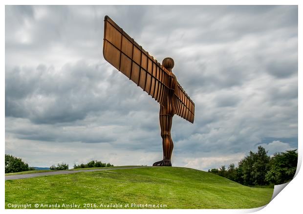 The Angel of The North Print by AMANDA AINSLEY