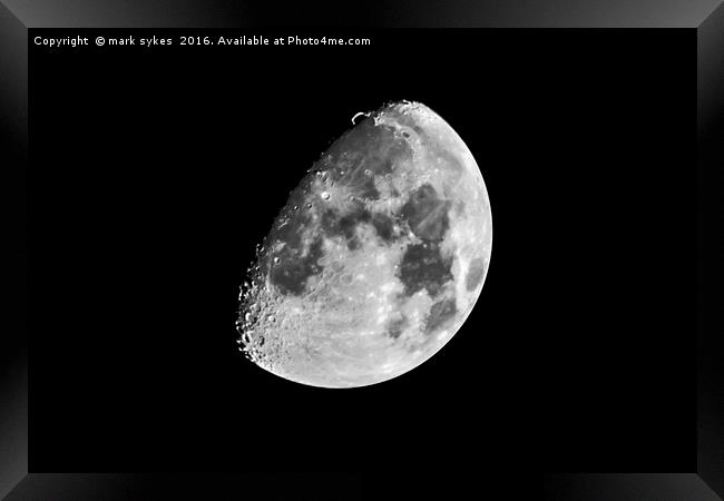 Lunar Landscape Framed Print by mark sykes