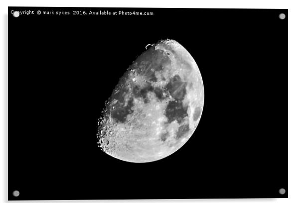 Lunar Landscape Acrylic by mark sykes