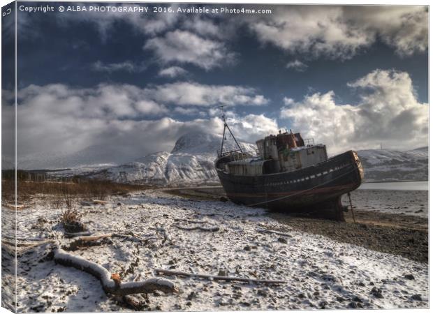 The Golden Harvest, Corpach, Scotland. Canvas Print by ALBA PHOTOGRAPHY