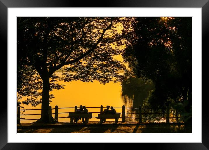 The lover's point  Framed Mounted Print by Indranil Bhattacharjee
