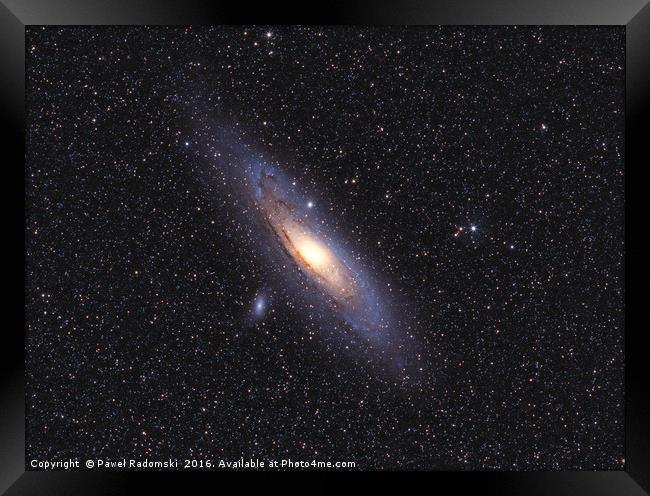 Great galaxy in Andromeda Framed Print by Paweł Radomski