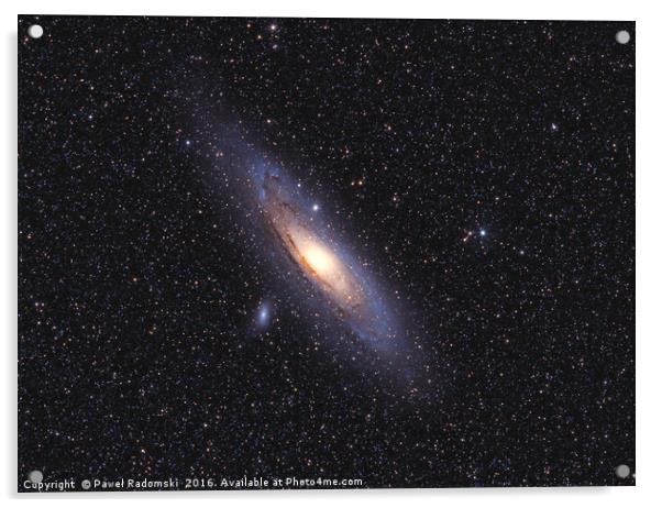 Great galaxy in Andromeda Acrylic by Paweł Radomski