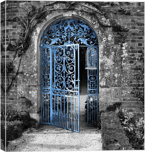 Blue Gate Canvas Print by Lucy Antony