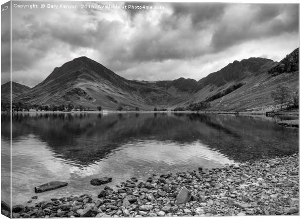 Moody Skies Over Buttermere Canvas Print by Gary Kenyon
