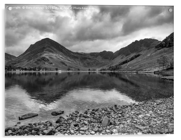 Moody Skies Over Buttermere Acrylic by Gary Kenyon