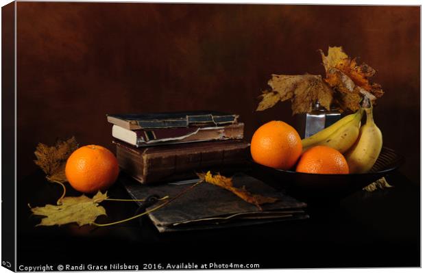 Autumn Reads Canvas Print by Randi Grace Nilsberg
