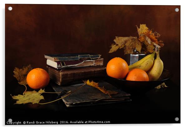 Autumn Reads Acrylic by Randi Grace Nilsberg