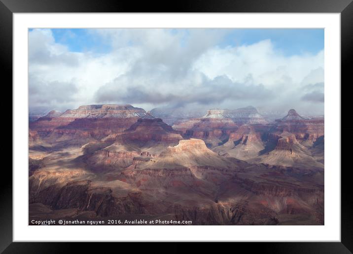 The Grand Canyon 3 Framed Mounted Print by jonathan nguyen