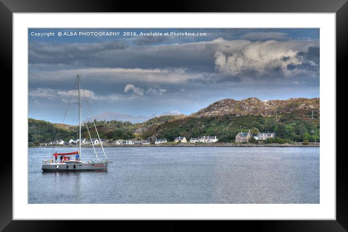 Lochinver Bay, Sutherland, Scotland Framed Mounted Print by ALBA PHOTOGRAPHY