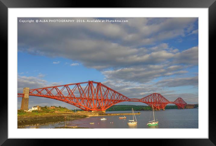 Forth Bridge, South Queensferry, Scotland Framed Mounted Print by ALBA PHOTOGRAPHY