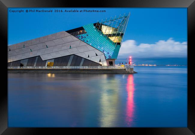 The Deep in Hull, Blue Hour on the Humber Framed Print by Phil MacDonald