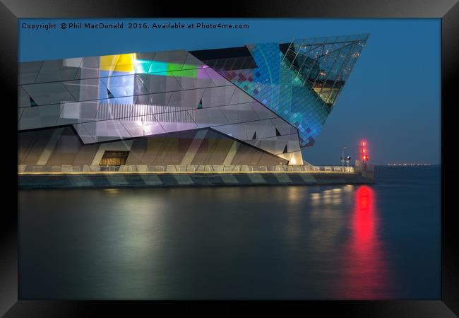 The Deep in Hull, Test Screen on the Humber Framed Print by Phil MacDonald