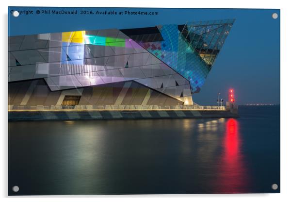 The Deep in Hull, Test Screen on the Humber Acrylic by Phil MacDonald