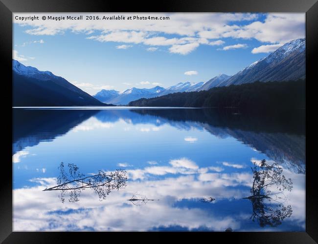 South Mavora Lake, Southland, New Zealand Framed Print by Maggie McCall