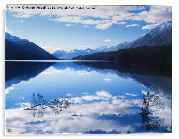 South Mavora Lake, Southland, New Zealand Acrylic by Maggie McCall