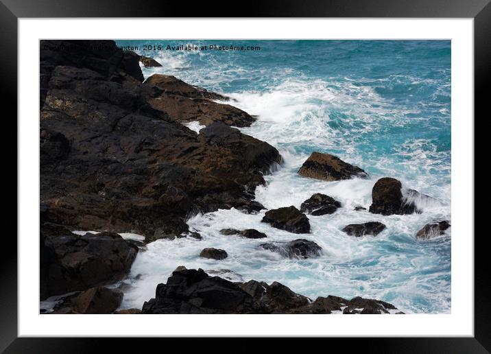 ROCKS Framed Mounted Print by andrew saxton