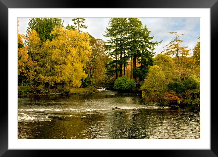 River Ness Islands Framed Mounted Print by Jacqi Elmslie