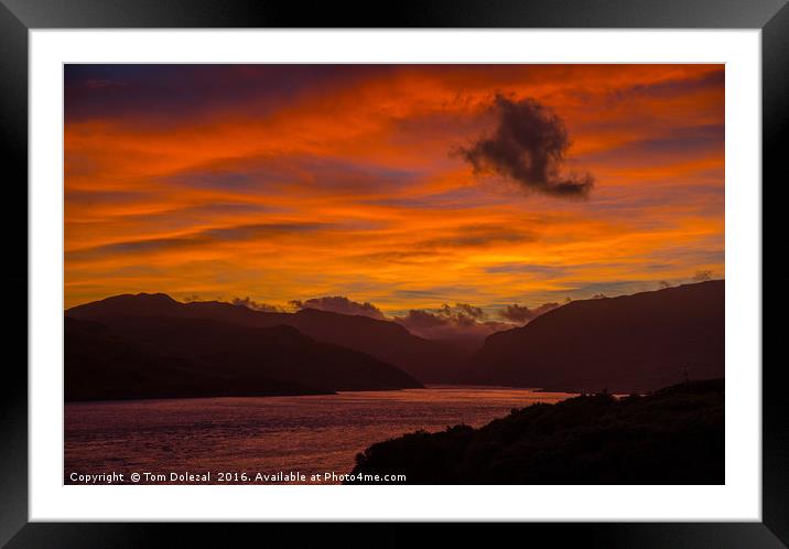 Fiery sunrise  Framed Mounted Print by Tom Dolezal