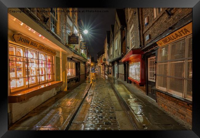 The Shambles, York : 04 of 07 Images Framed Print by Phil MacDonald