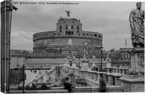 Castel Sant'Angelo Rome Canvas Print by mike cooper