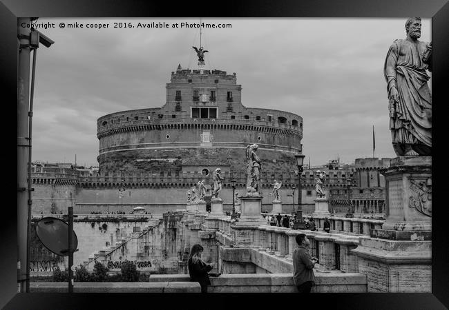 Castel Sant'Angelo Rome Framed Print by mike cooper