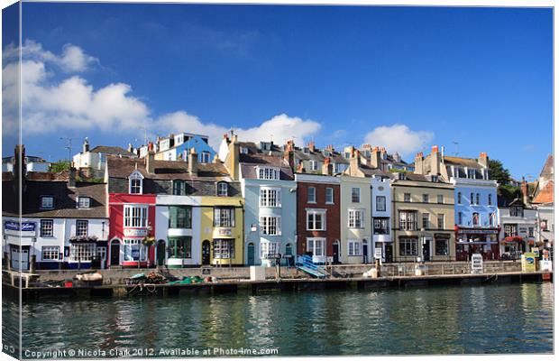 Weymouth Old Harbour Dorset Canvas Print by Nicola Clark