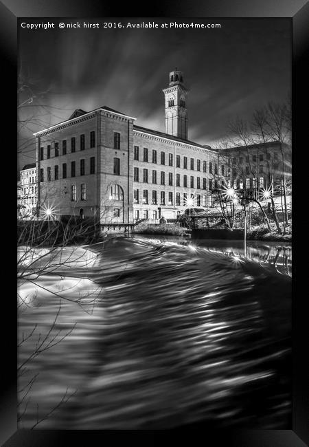 Salts Mill, Saltaire Framed Print by nick hirst