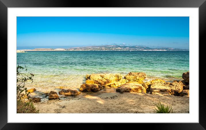 Golden Bay Framed Mounted Print by Naylor's Photography